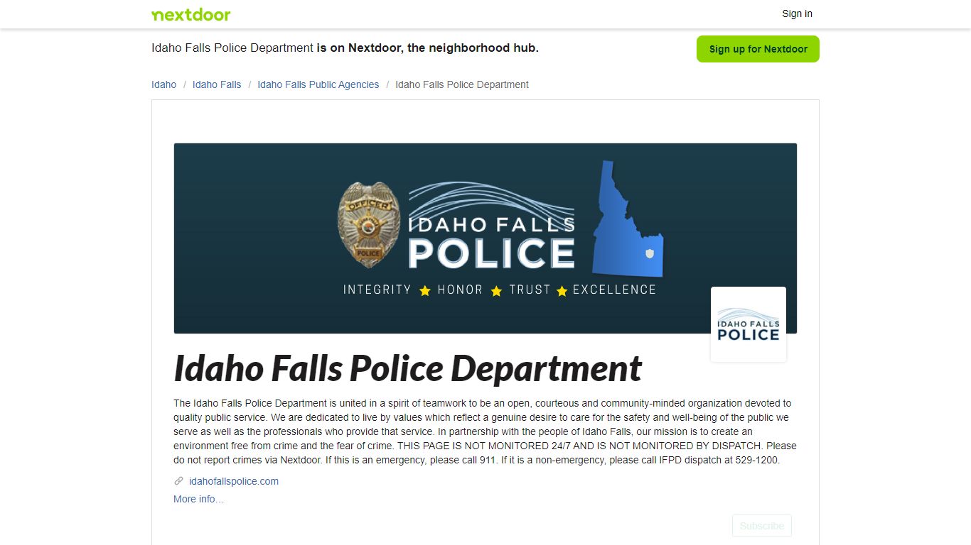 Idaho Falls Police Department - 35 Crime and Safety updates &mdash ...